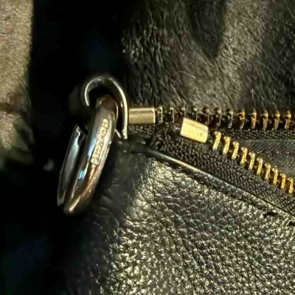 Coach Primrose Pebble Satchel Bag Leather Black Crossbody - See pics! - Picture 3 of 16